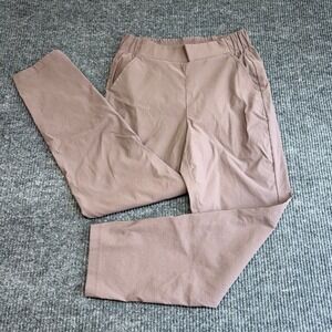 Modern Ambition Women's Tan High Rise Travel Pants Stretch Comfort Size Medium